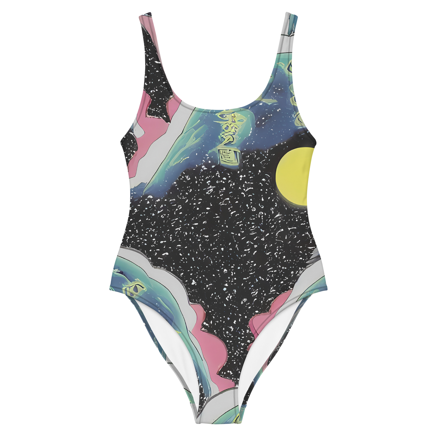 One-Piece Swimsuit - Lunar Waves