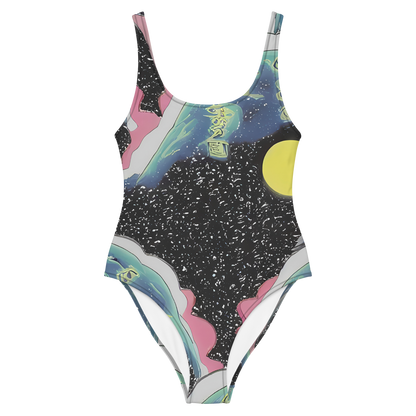 One-Piece Swimsuit - Lunar Waves