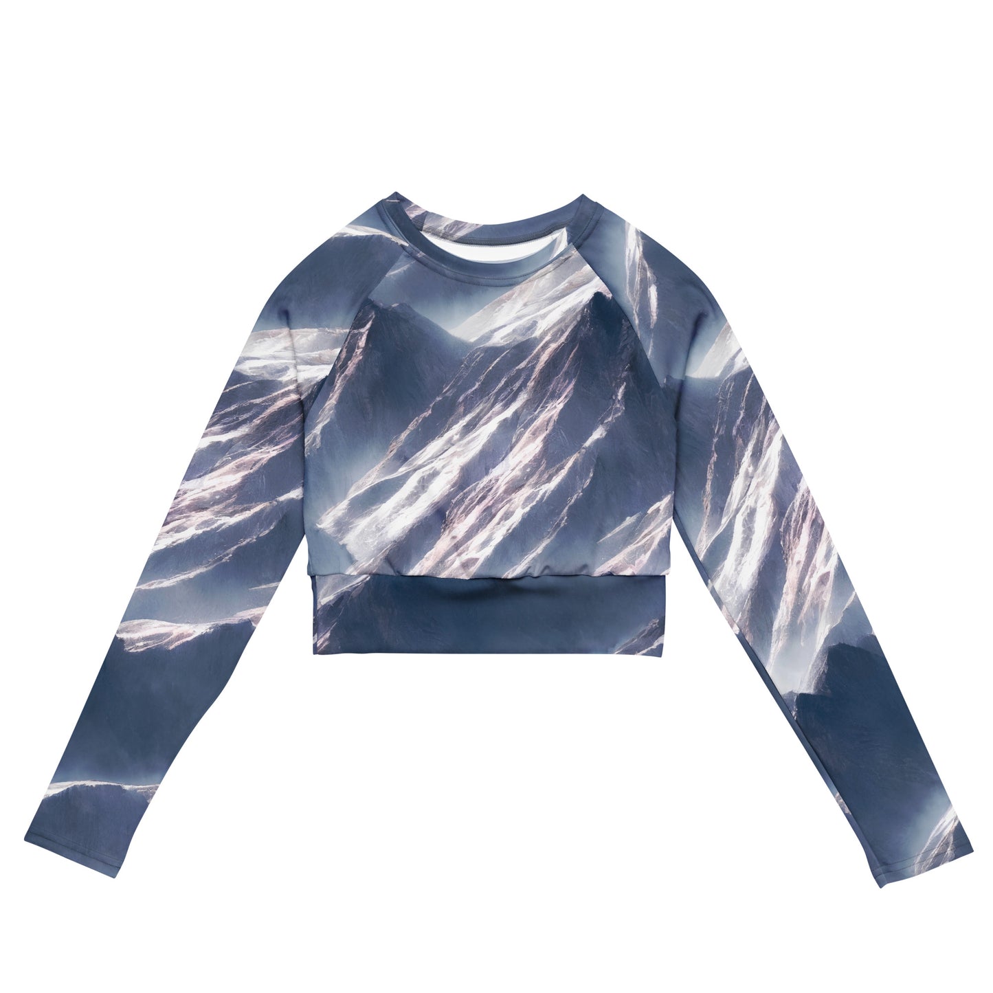 Long Sleeve Crop Top - Frosted Zenith