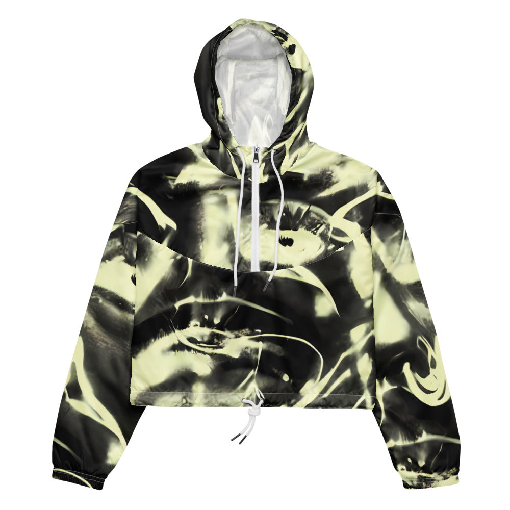 Women's Cropped Windbreaker - Visionary Flux