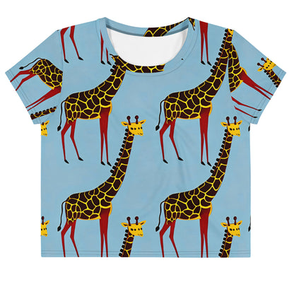 Crop Tee - Giraffe Groove