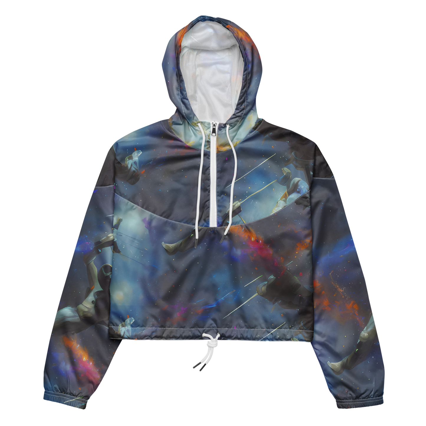 Women's Cropped Windbreaker - Gravity's Palette