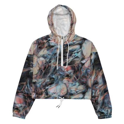 Women's Cropped Windbreaker - Daydream Cascade