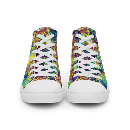 Women's High Top Canvas Shoes - Echoed Pulses