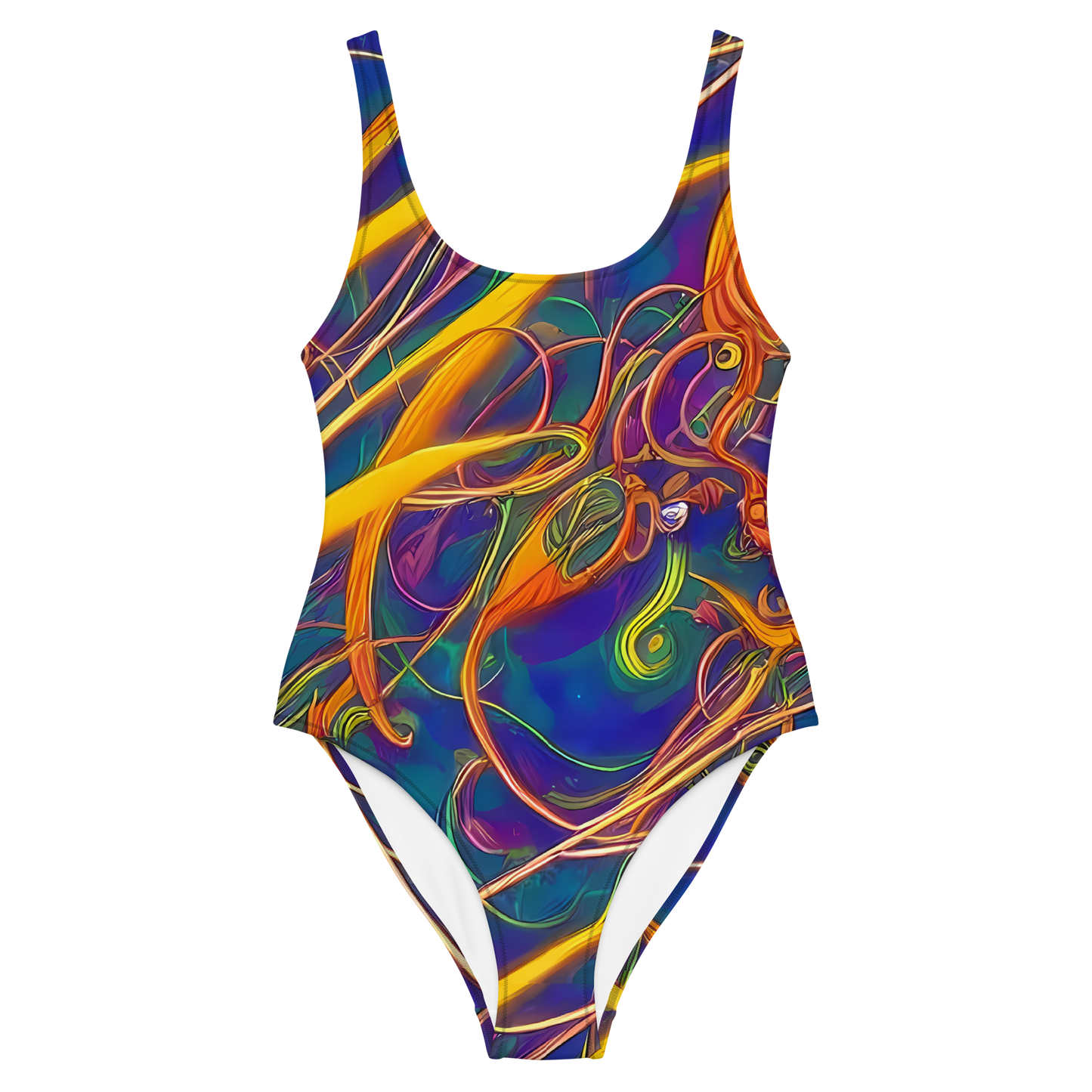 One-Piece Swimsuit - Luminous Whirl