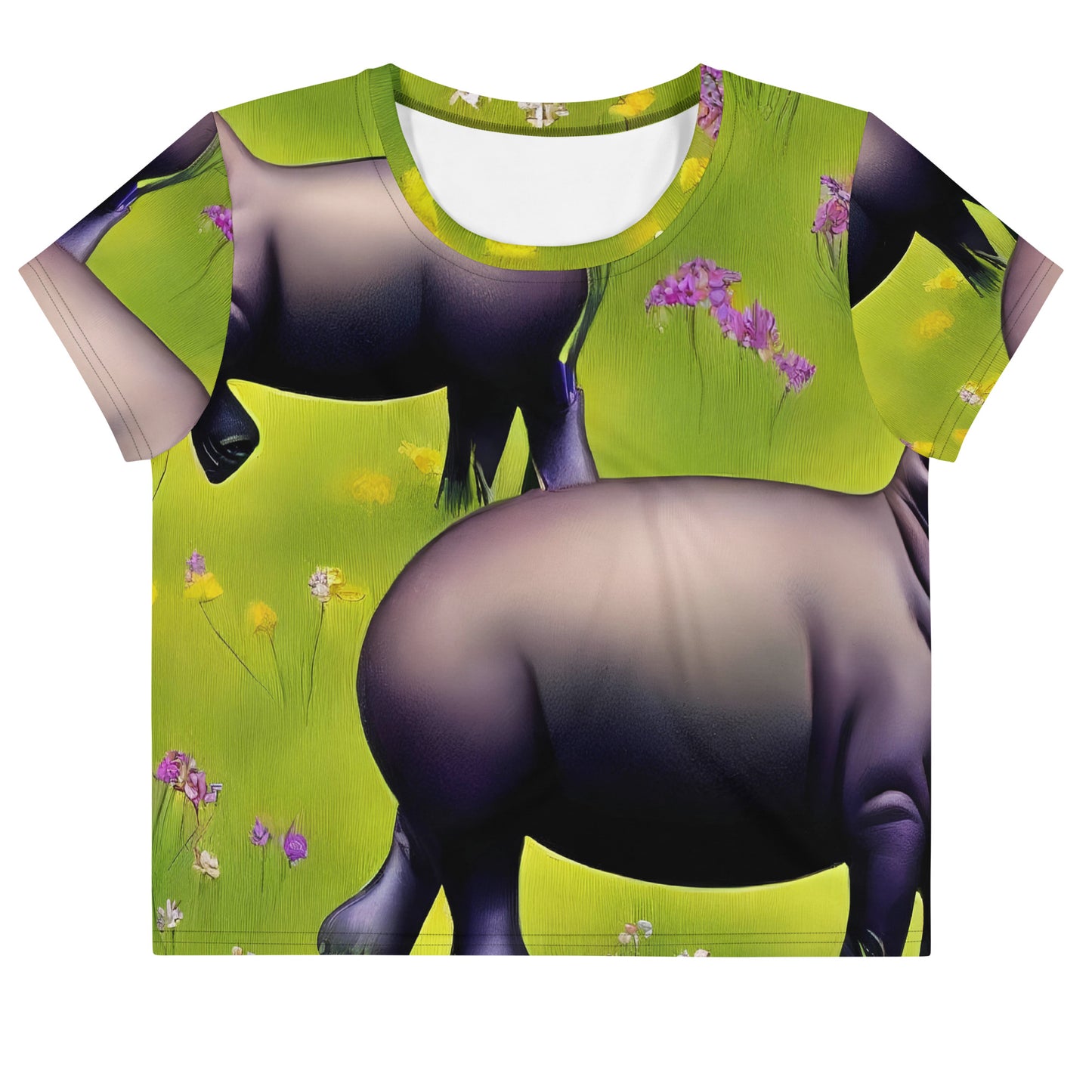 Women's Crop Tee - Verdant Safari