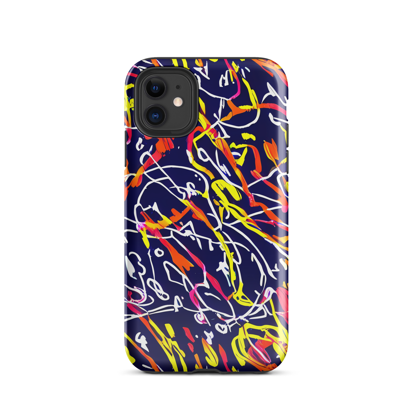 Tough Case for iPhone® - Neon Currents