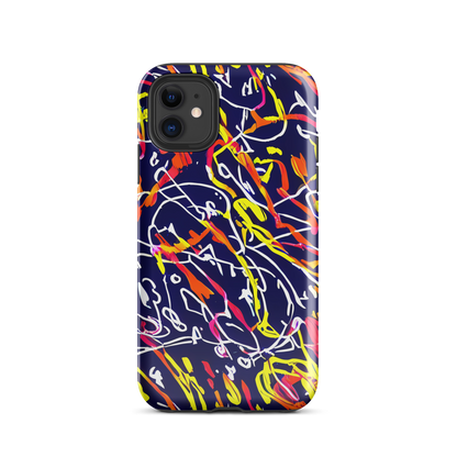 Tough Case for iPhone® - Neon Currents