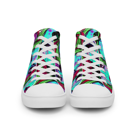 Women's High Top Canvas Shoes - Luminous Nightfall