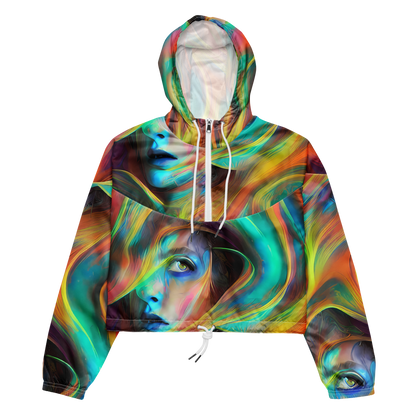 Women's Cropped Windbreaker - Dreamweaver Fusion