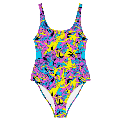 One-Piece Swimsuit - Neon Jive