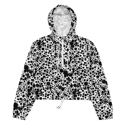 Women's Cropped Windbreaker - Dappled Shadow Dance