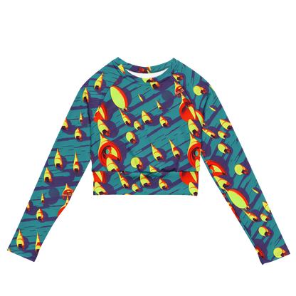Long Sleeve Crop Top - Sailor's Mirage