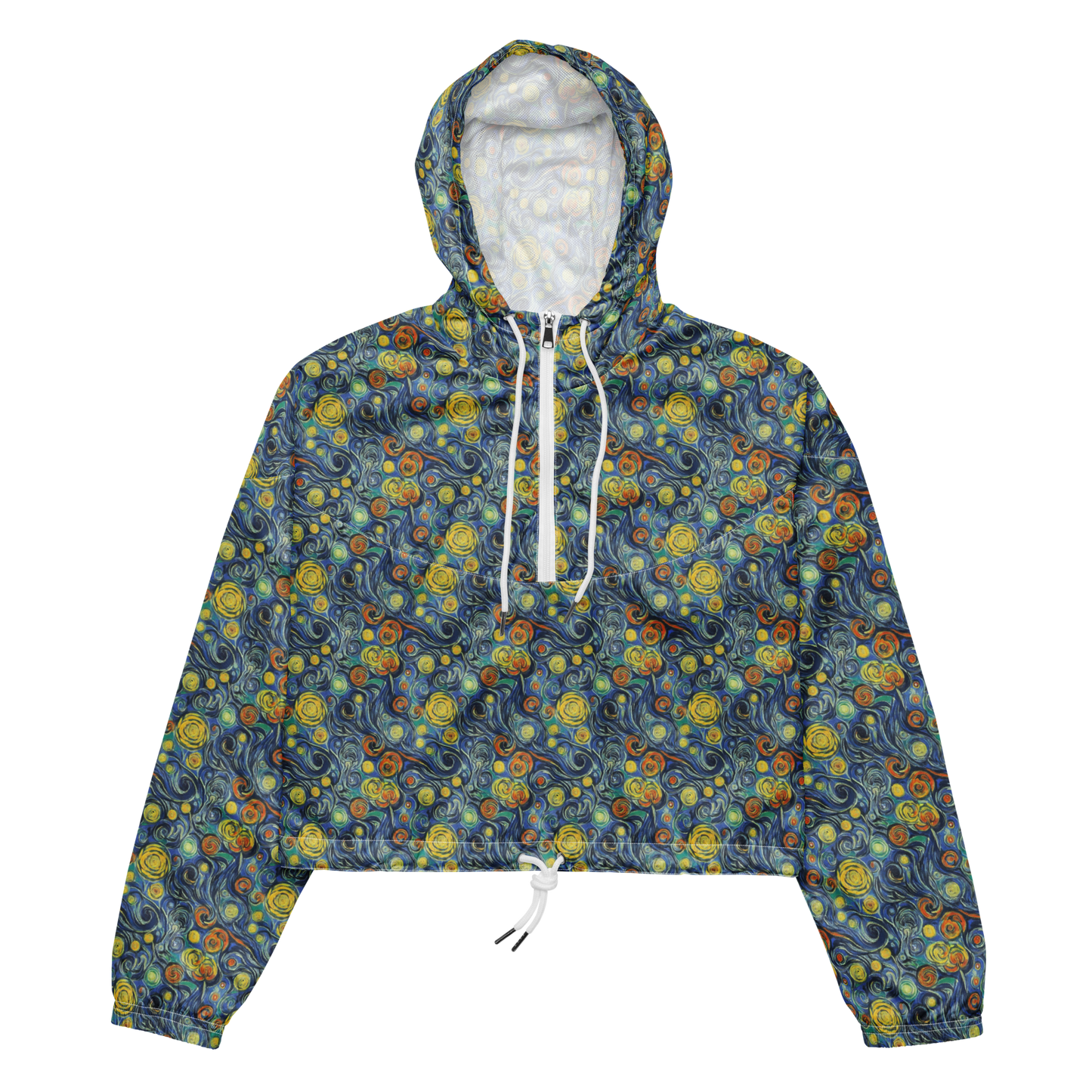 Women's Cropped Windbreaker - Lucent Harmony