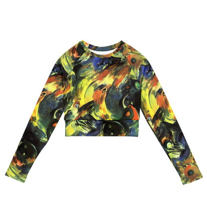 Long Sleeve Crop Top - Seve Swirl