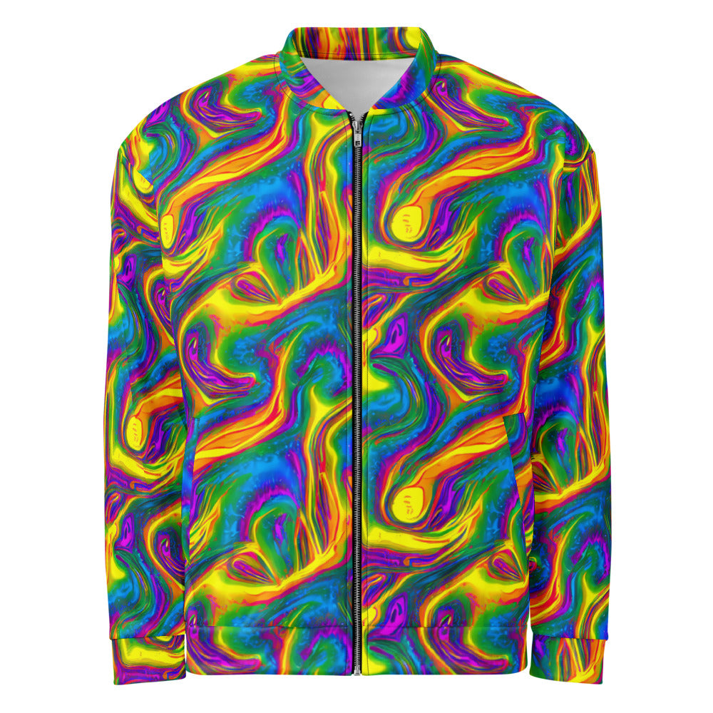 Bomber Jacket - Electric Aurora