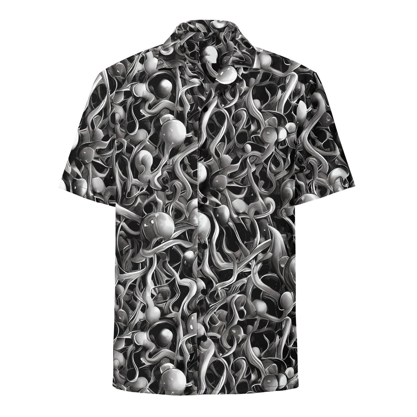 Button Shirt - Fluid Monochrome