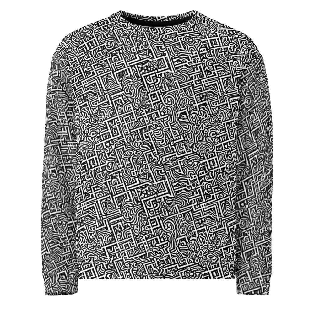 Sweatshirt - Monochrome Doodles