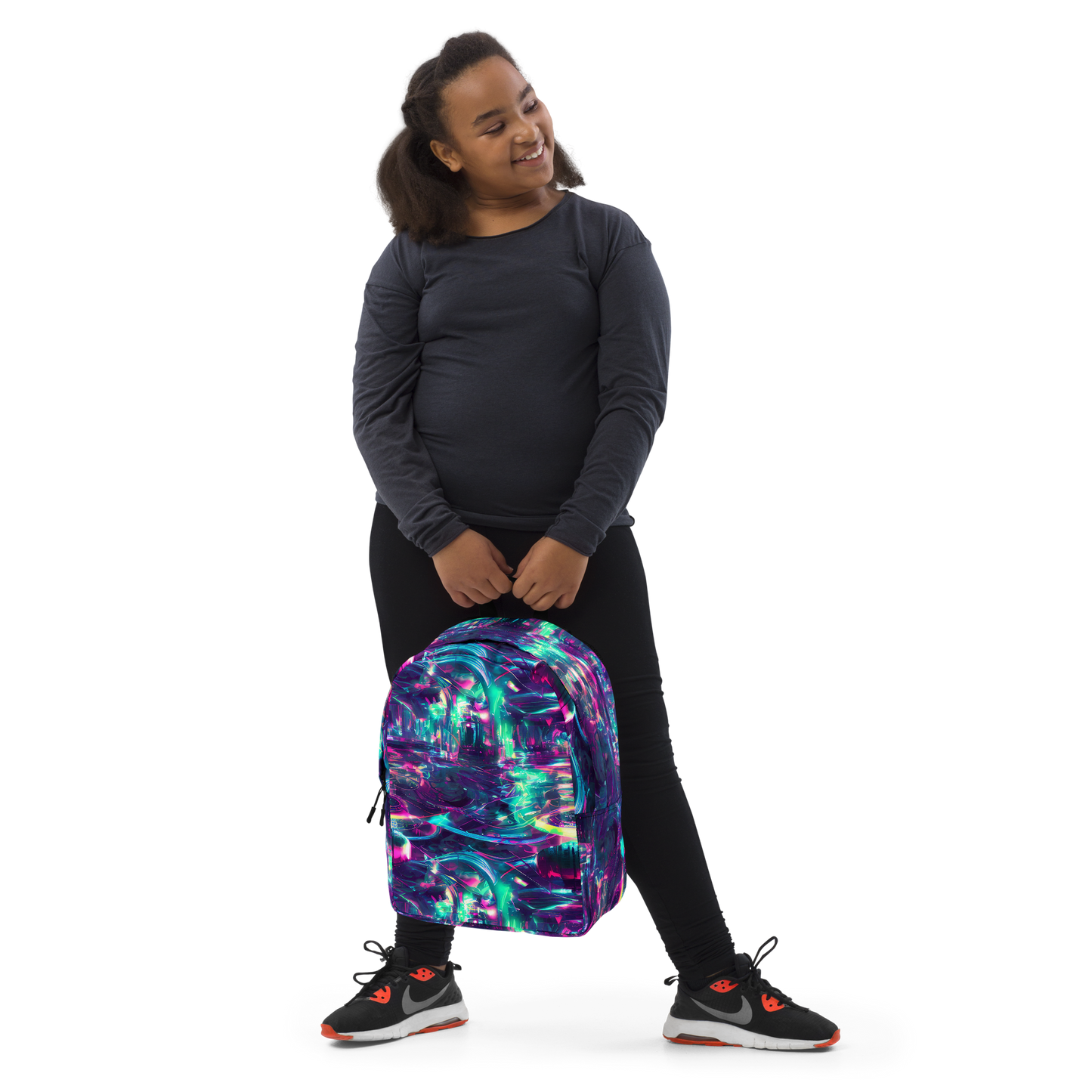 Minimalist Backpack - Synthwave Surge