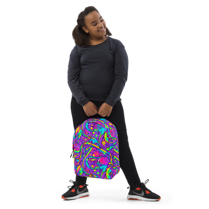 Minimalist Backpack - Neon Galaxy Whirl