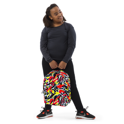 Minimalist Backpack - Cosmic Brushstrokes