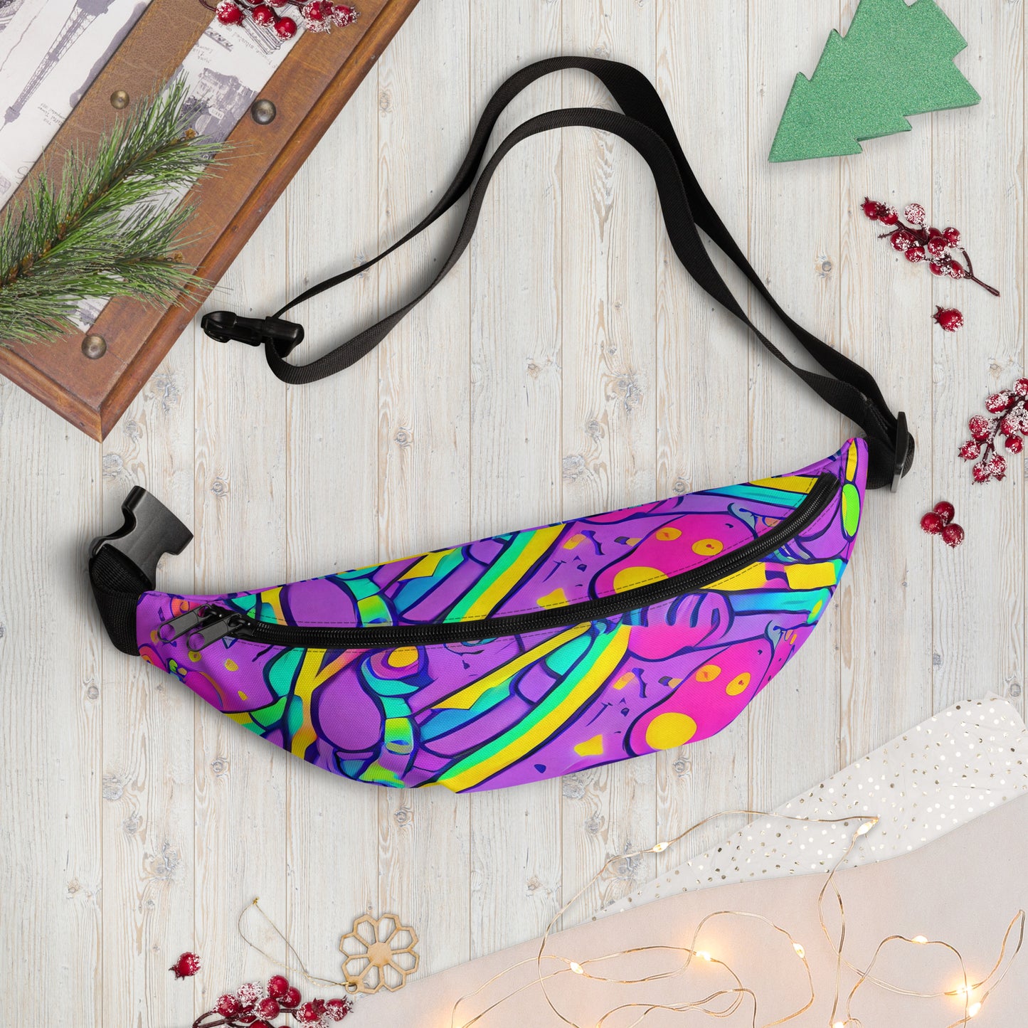 Fanny Pack - Neon Galaxy Whirl