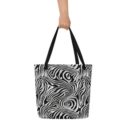 Large Tote Bag w/ Pocket - Warped Cosmos