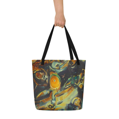 Large Tote Bag w/ Pocket - Menzel's Maelstrom