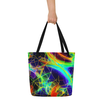 Large Tote Bag w/ Pocket - Pirie Pulse