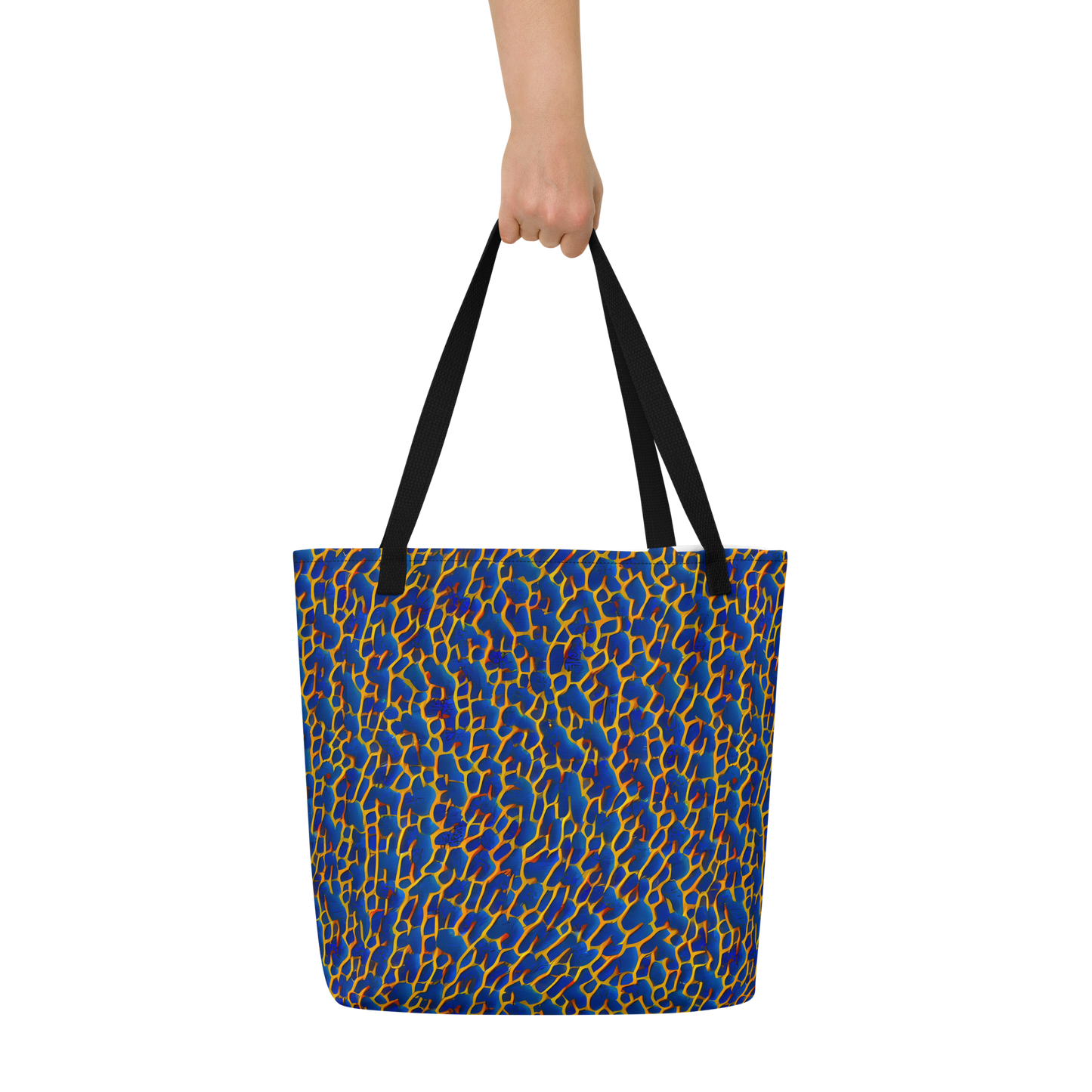 Large Tote Bag w/ Pocket - Crimson Creepers