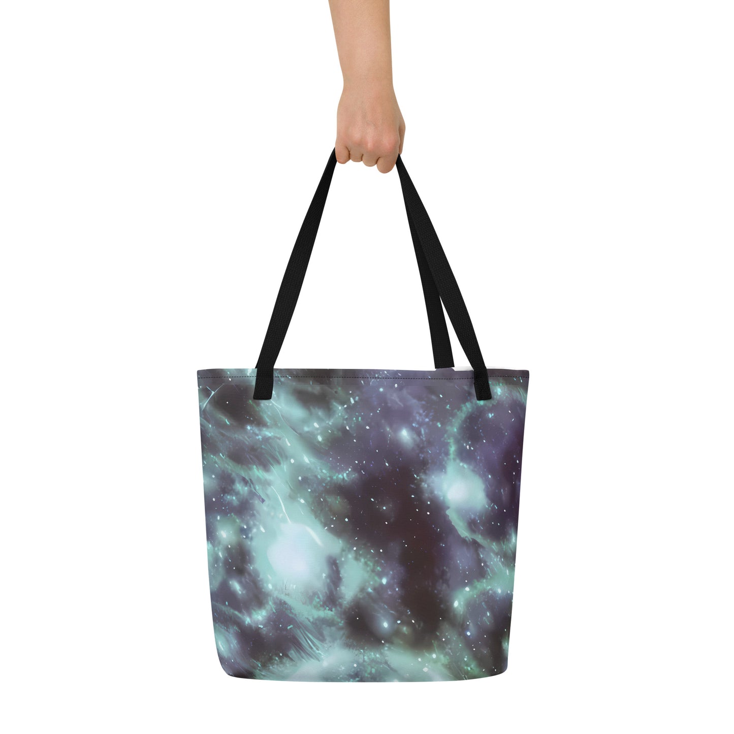 Large Tote Bag w/ Pocket - Roversi Nebula