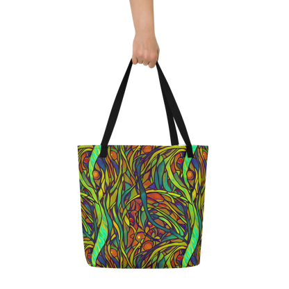 Large Tote Bag w/ Pocket - Cosmic Garden