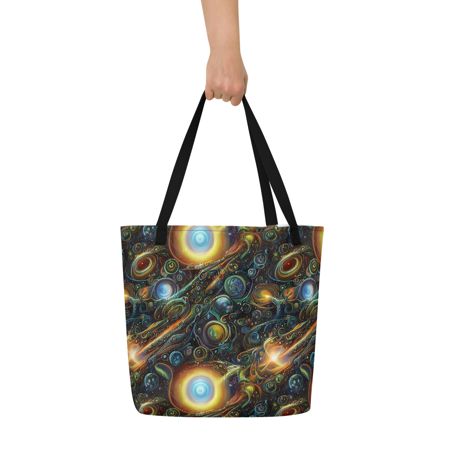 Large Tote Bag w/ Pocket - Ferez Vortex