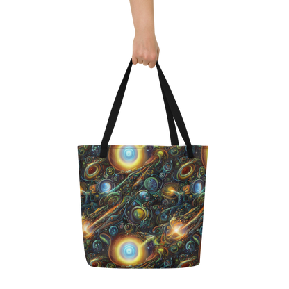 Large Tote Bag w/ Pocket - Ferez Vortex