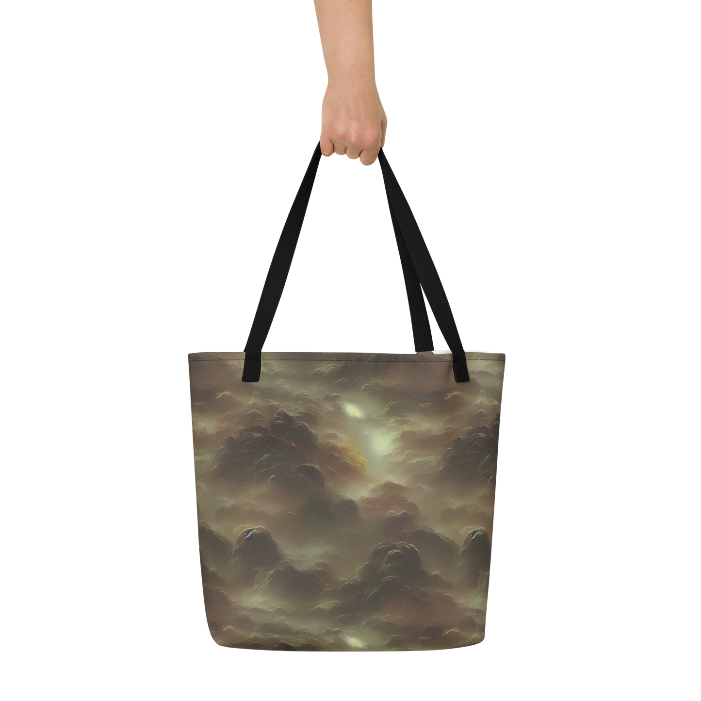 Large Tote Bag w/ Pocket - Celestial Dreamscape