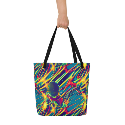 Large Tote Bag w/ Pocket - Cosmic Inferno