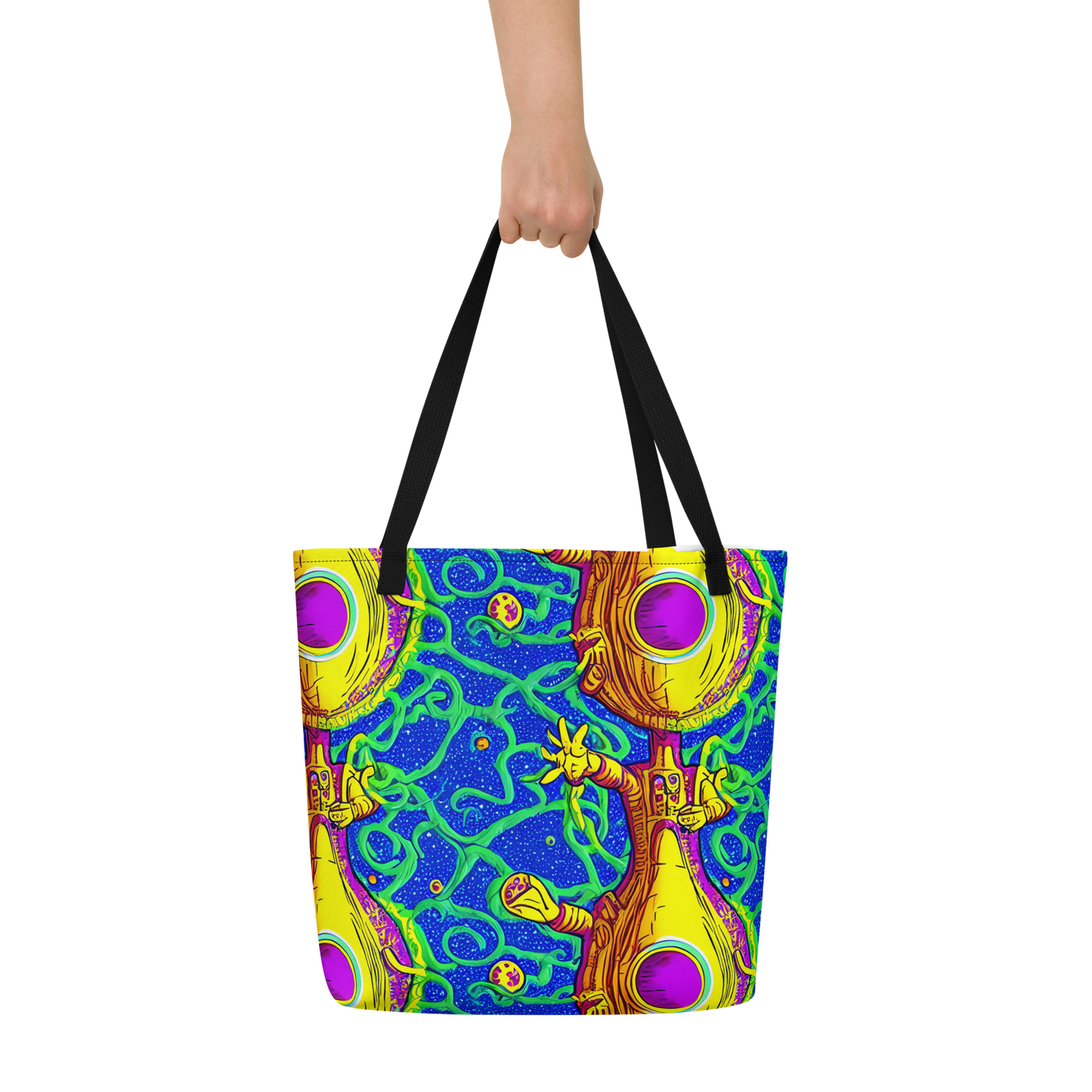 Large Tote Bag w/ Pocket - Sprawling Spectacle