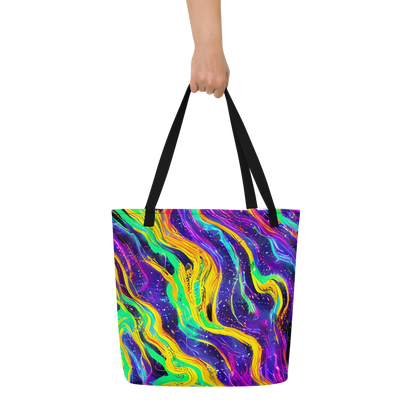 Large Tote Bag w/ Pocket - Jackson Swirl