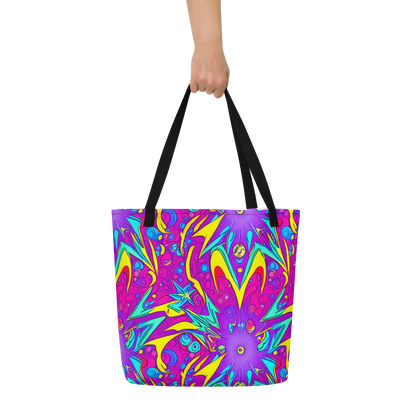 Large Tote Bag w/ Pocket - Nebula Radiance