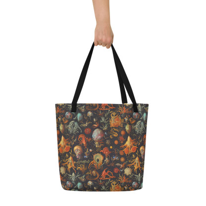 Large Tote Bag w/ Pocket - Florescent Void
