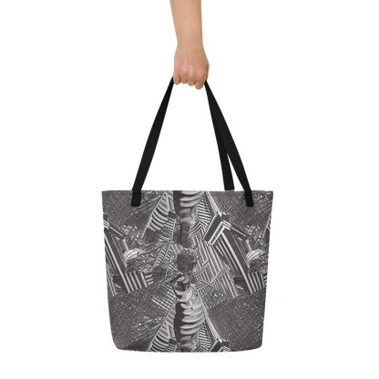 Large Tote Bag w/ Pocket - Piranesi's Web