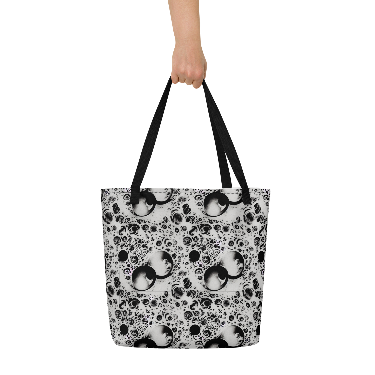 Large Tote Bag w/ Pocket - Crater Swirl