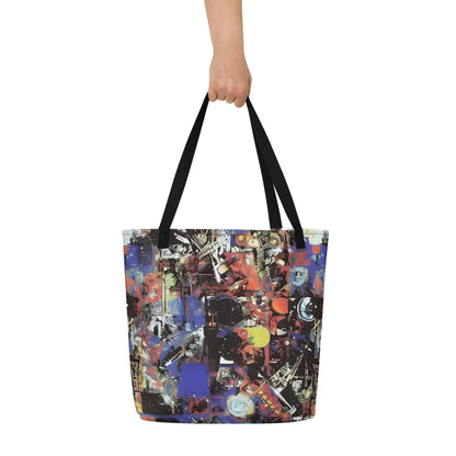Large Tote Bag w/ Pocket - Radiant Disorder