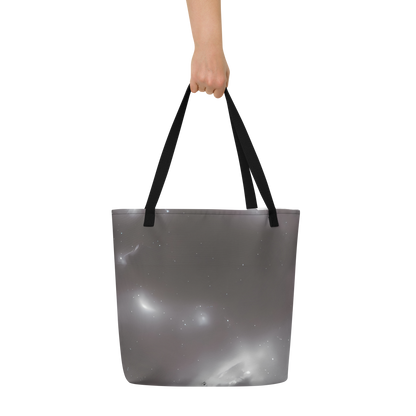 Large Tote Bag w/ Pocket - Silver Nebula