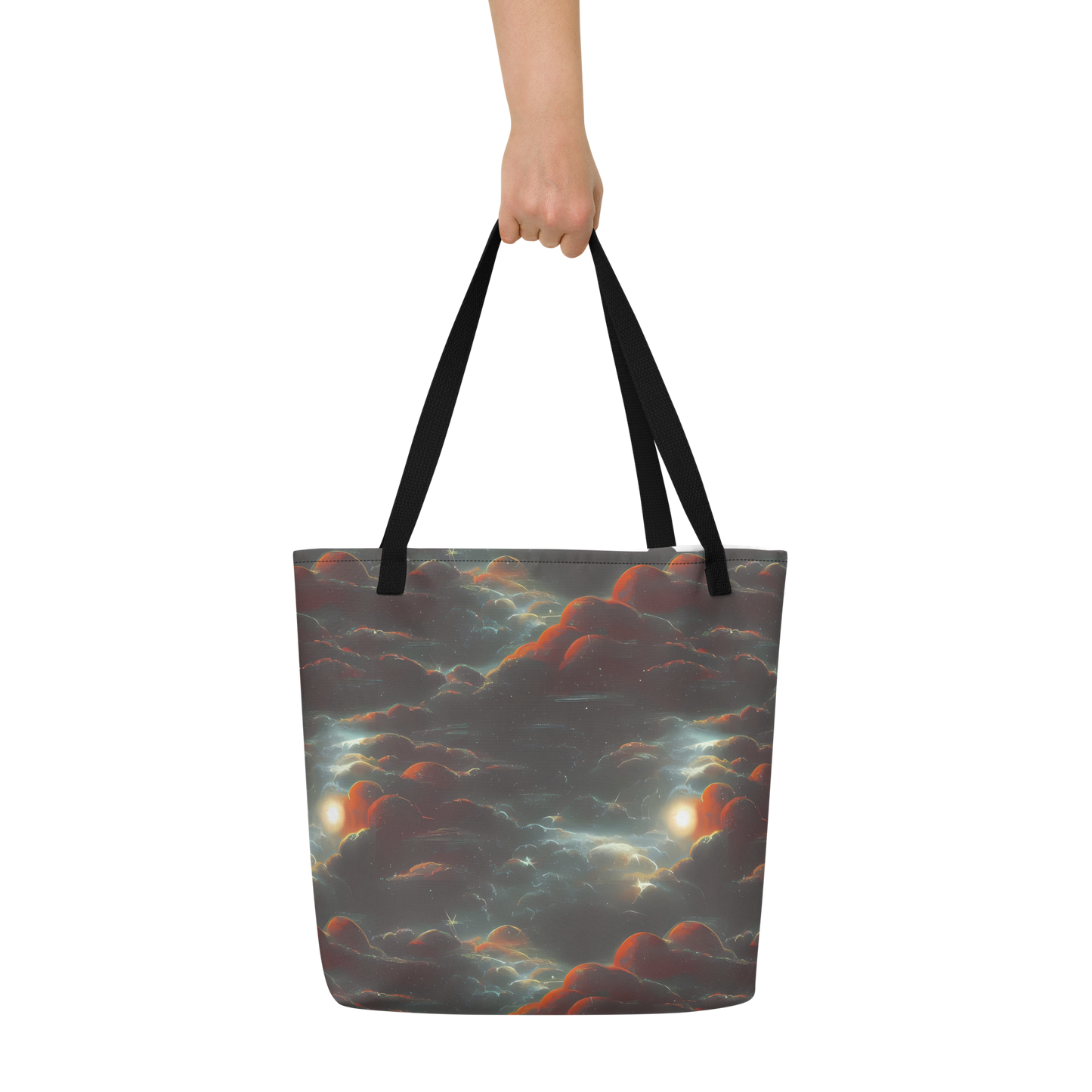 Large Tote Bag w/ Pocket - Stellar Highlands