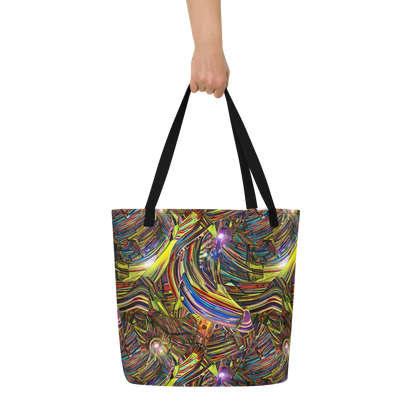 Large Tote Bag w/ Pocket - Quantum Palette