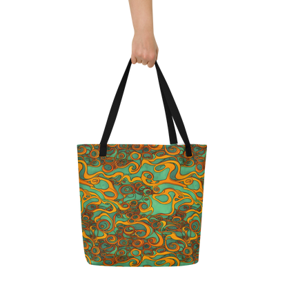 Large Tote Bag w/ Pocket - Nebula Nodes