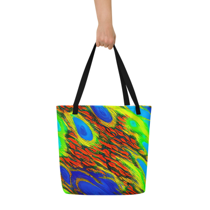 Large Tote Bag w/ Pocket - Hodgkin's Blaze