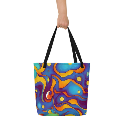 Large Tote Bag w/ Pocket - Pelton Swirl