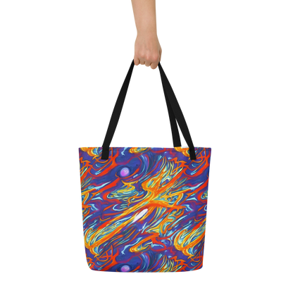 Large Tote Bag w/ Pocket - Galactic Ember